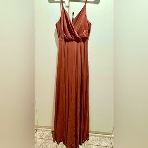 Lulu's All About Love Rusty Rose Dress